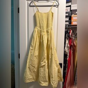 Abercrombie & Fitch Yellow and Blue Striped Dress